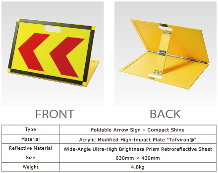 Foldable Arrow Sign-Compact Shine